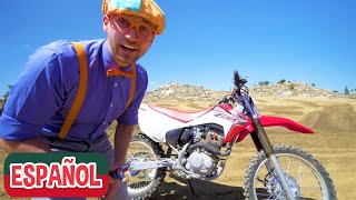 Blippi explora una motocicleta  Vehículos para niños  Videos educativos para niños [upl. by Eizzo]