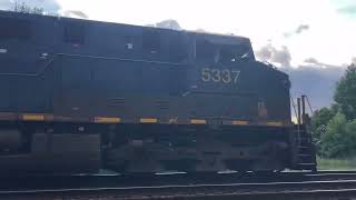 CSX 5337 Leads CSX L640 NB Local Train Coming Into Florence SC [upl. by Anisor134]