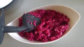 Rote Bete Salat mit Monsieur Cuisine plus ähnlich Thermomix [upl. by Sankaran]