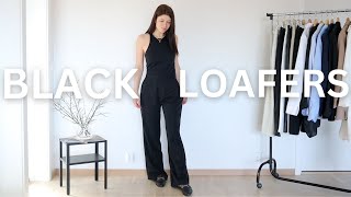 HOW TO STYLE BLACK LOAFERS  CHIC GUIDE TO STYLE LOAFERS [upl. by Yhcir]