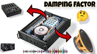 Dj Professional Amplifier  Damping Factor kya hai [upl. by Terrill]