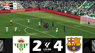 Real Betis contre FC Barcelone 24  Liga 202324  Résumé du Match [upl. by Pooi613]