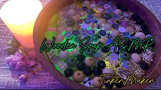 ASMR Relaxing Spring Wooden Soup Bowl sounds for those who want to sleep and calming your mind 56 [upl. by Screens]