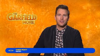 Chris Pratt on playing Garfield  Cineplex [upl. by Jacquette537]