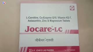 JocareLC Tablet  LCarnitine CoEnzyme Q10 Vitamin K27 Astaxanthin Zinc amp Magnesium Tablets Uses [upl. by York]