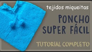 Poncho tejido a base de cuadrados [upl. by Celin205]