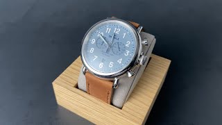 A Beautiful New Shinola Runwell Chronograph Light Blue Dial [upl. by Idram]