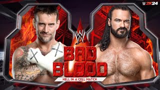 CM Punk vs Drew McIntyre  Hell in a Cell Match  WWE2K24  GameCity [upl. by Atronna]