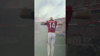 Ricky Pearsall running out of the tunnel 49ers nfl [upl. by Lehsar]