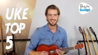 Top 5 Ukulele Songs  EASY CHORDS [upl. by Ylremik]