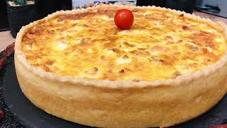 Quiche épinardsaumon avec pâte brisée inratableكيشتارت مالحة بنة عالمية، لن تغير الوصفة بعد اليوم [upl. by Okechuku]