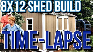 8x12 Shed Build Timelapse [upl. by Caesaria]