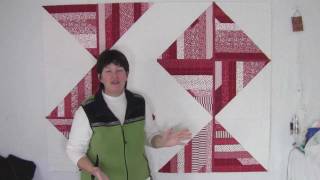 Red amp White Jelly Roll Quilt  Quilt As You Go reimagined [upl. by Gascony5]