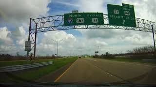 Driving through Alexandria Louisiana on Interstate 49 [upl. by Mccord]