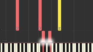 Lady Bird Soundtrack Consolation and Reconcile Piano sheet amp Synthesia [upl. by Aidyl]