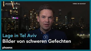 Christian Limpert ARDKorrespondent zur aktuellen Lage in Tel Aviv am 131123 [upl. by Anitsuga39]