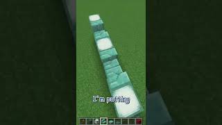 how to build PRISMARINE WALL update 121 shorts minecraftbuilds minecraft [upl. by Annay]