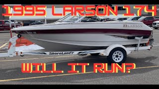 1995 Larson 174 Boat Will It Run After Sitting for Years [upl. by Aicilegna]