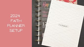 2024 Faith Planner Setup  Happy Planner Classic [upl. by Ennaear]