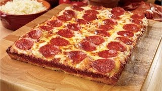 Square Pan Pizza Recipe [upl. by Asirrak]