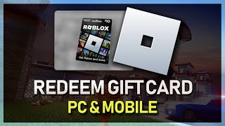 How To Redeem Roblox Gift Card on PC amp Mobile [upl. by Ahsimin]