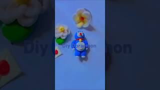 diy Doraemon clay doll clay diye jinis banano [upl. by Haral]