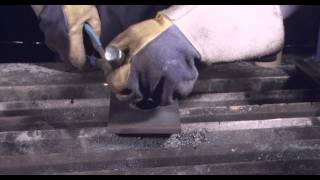 NAIT demonstrates 3rd year welder oxyfuel cut project [upl. by Vashtee]