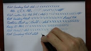 Pilot Vanishing Point Stub Nibs [upl. by Eneleoj]