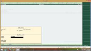 Purchase Order in Tally ERP 9  Receipt note Entry tally  Rej out Entry Tally Erp 9 by Manoj Sir [upl. by Dionysus628]