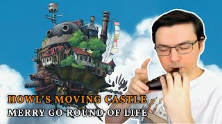 Howls Moving Castle  Merry Go Round of Life  Ocarina tutorial  tabs [upl. by Skip]