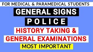 02 GENERAL SIGNS  HISTORY TAKING amp GENERAL EXAMINATIONS  CLINICAL PHYSIOLOGY LAB [upl. by Strohbehn813]