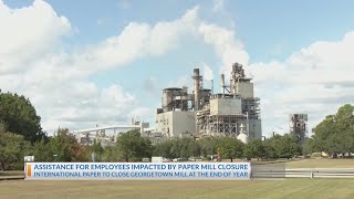 Assistance for employees impacted by paper mill closure [upl. by Eanat]