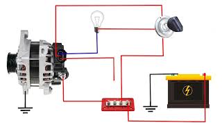 12v 90Amp Valeo Alternator Wiring Diagram  How to Wire Car Alternator  Alternator Wiring Diagram [upl. by Namolos]