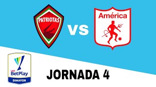 Patriotas Boyacá 11 América de Cali en vivo Clausura Colombia Jornada 4 [upl. by Terrel766]