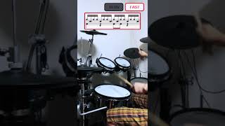 Drum Beat 1  Paradiddle 16th Note Beat [upl. by Fields656]