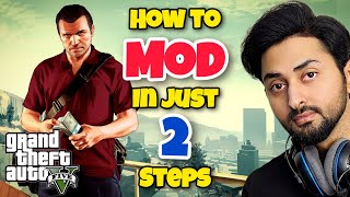 HOW TO MOD GTA 5 IN JUST 2 STEPS 2024 ALL PROBLEMS SOLVED  GTA 5 Mods  HindiUrdu  THE NOOB [upl. by Etnovahs227]