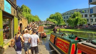 REGENT’S CANAL LONDON WALK incl Little Venice Camden Lock King’s Cross and Paddington Basin [upl. by Dahsra]