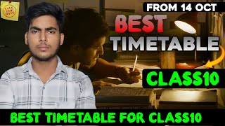 Best Timetable for Class10  Timetable For Class10 Board Exams 2025  How to Make Timetable [upl. by Nodnelg607]