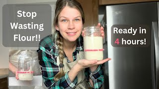 Keep your sourdough starter ALIVE  How to feed your sourdough starter sourdough sourdoughstarter [upl. by Yeleak]