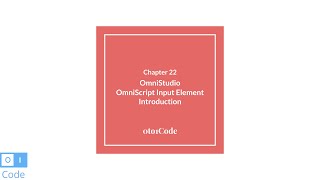 OmniStudio OmniScript  Input Elements Introduction 22  0to1Code [upl. by Arikehs]