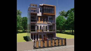 MODERN 3STOREY DUPLEX BUILDING WITH ROOFDECK DESIGN BY ARTISTIKA STRUKTURA DESIGNBUILDRENOVATE [upl. by Clyde]