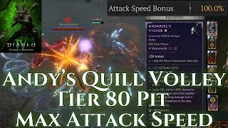 Andariels Visage Spiritborn Quill Volley Build Pit 80 Season 6 [upl. by Anyahc]