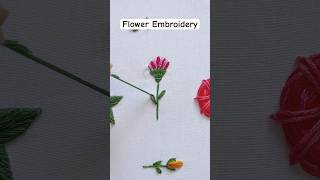 Flower Embroidery diy embroidery embroiderydesign embroiderytutorial embroiderystitches [upl. by Ettezel355]