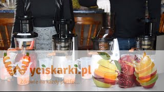 Test  3 Wyciskarki soków Hurom Omega Kuvings Cooksense  Marchewka [upl. by Gardel]