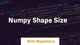 numpy shape size [upl. by Ahsym]