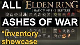 Elden Ring  SOTE  All Ashes of War  Inventory Showcase  No commentary [upl. by Boeke]