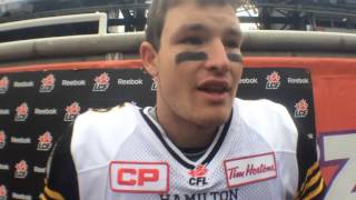 Ticats QB Jeff Mathews after win in Montreal [upl. by Elena]