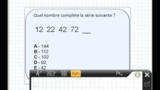 Tests psychotechniques séries numérique 1 [upl. by Nahshu445]