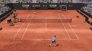 Rally Rafael Nadal VS Roger Federer  Rome  Full Ace Tennis Simulator  Gameplay [upl. by Eben]