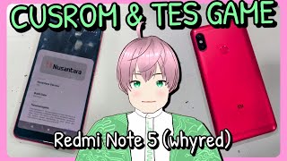 Mencoba Custom Rom Nusantara Android 13 di Redmi Note 5 whyred dan tes gaming vTuber Indonesia [upl. by Tracy835]